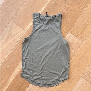 ASRV Olive Green Sleeveless Workout Tank